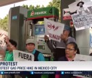 Hundreds of Mexicans protest gas price hike