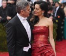 George Clooney (L) and Amal Clooney attend the 'China: Through The Looking Glass' Costume Institute Benefit Gala at the Metropolitan Museum of Art on May 4, 2015 in New York City.