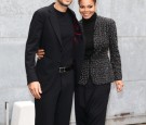 Wissam al Mana and Janet Jackson attend the Giorgio Armani fashion show during Milan Fashion Week Womenswear Fall/Winter 2013/14 on February 25, 2013 in Milan, Italy.