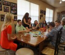 In this handout image provided by FOX News Channel, FOX News Channels Megyn Kelly sits down with the Duggar children of the TLC program '19 Kids and Counting' at their home in Tontitown, Arkansas.