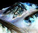 NASA's Mars Reconnaissance Orbiter, dark, narrow streaks on the slopes of Hale Crater are inferred to be formed by seasonal flow of water on surface of present-day Mars. 