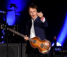 Musician Paul McCartney performs during Desert Trip at the Empire Polo Field on October 15, 2016 in Indio, California.