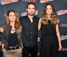 Anna Foerster, Theo James and Kate Beckinsale attend the Underworld Photo Call at Jacob Javits Center on October 7, 2016 in New York City.