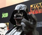 Darth Vader and Stormtroopers arrive at the Disney XD's 'Star Wars Rebels' Season 2 finale event at Walt Disney Studios at Walt Disney Studios on March 28, 2016 in Burbank, California.