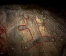 390303 02: Pictographs give evidence of religious ceremonies, dating back 1,000 years, by both Chumash and Yokut Indians at the sacred Painted Rock in the Carrizo Plain National Monument, May 31, 2001. President Bill Clinton established the national monum