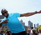 Usain Bolt poses during the launch of Nitro Athletics on November 4, 2016 in Melbourne, Australia