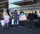 People Protest Travel Ban at LAX Airport