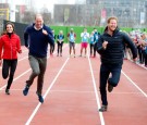 The Duke & Duchess Of Cambridge And Prince Harry Join Team Heads Together At A London Marathon Training Day