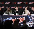 Actors Goran Visnjic, Malcolm Barrett, Matt Lanter, Abigail Spencer and Director Eric Kripke attend NBCs 'Timeless ' Screening & Panel during the 2016 New York Comic Con - Day 4 at on October 9, 2016.