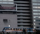 Views Of Toshiba Corporation's Tokyo headquarters amid Accounting Scandal