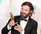 Casey Affleck with his Best Actor award for 'Manchester by the Sea' during the 70th EE British Academy Film Awards (BAFTA) at Royal Albert Hall on February 12, 2017 in London, England. 