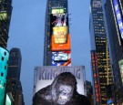 A giant King Kong figure is photographed at a photocall for the Universal Pictures film premiere of 'King Kong' in Times Square December 5, 2005 in New York City.