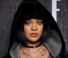 Rihanna attends the FENTY PUMA by Rihanna AW16 Collection during Fall 2016 New York Fashion Week at 23 Wall Street on February 12, 2016 in New York City. 