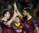 Soccer, Cesc Fabregas, Barcelona, Lionel Messi
