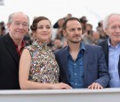 Luc Dardenne, actors Marion Cotillard, Fabrizio Rongione and Jean-Pierre Dardenne