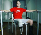 Jackson Follman is determined to join the paralympic games with his artificial limb.