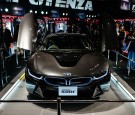 A BMW i8 is seen on display at the Tokyo Auto Salon 2015 at Makuhari Messe on January 9, 2015 in Chiba, Japan. 