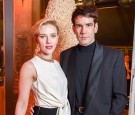 Scarlett Johansson and Romain Dauriac attend the Yummy Pop Grand Opening Party at Theatre du Gymnase on December 16, 2016 in Paris, France.