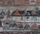 Dahuting Tomb mural, banquet, Eastern Han