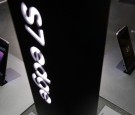 Samsung Galaxy S7 edge smartphone is on display at the Samsung booth during CES 2017 at the Las Vegas Convention Center on January 5, 2017 in Las Vegas, Nevada. 