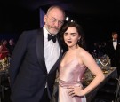 Actors Liam Cunningham and Maisie Williams attend the 23rd Annual Screen Actors Guild Awards Cocktail Reception at The Shrine Expo Hall on January 29, 2017 in Los Angeles, California.