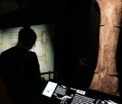 JANUARY 14: A femor bone of the ÒTitanosaurÓ stands next to a replica of the dinosaur, one of the largest ever discovered, as it is unveiled at the American Museum of Natural History on January 14, 2016 in New York City. The replica of the ÒTitanosaurÓ we