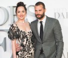 Jamie Dornan and Dakota Johnson attend the 'Fifty Shades Darker' - UK Premiere on February 9, 2017 in London, United Kingdom. 