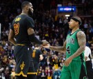 LeBron James and Isaiah Thomas Shaking hands Before the Game