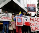 Protesters gather in NYC against Goldman Sachs's Purchase of Hunger Bonds