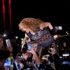 One of the performances of Shakira after suffering from vocal chords hemorrhage
