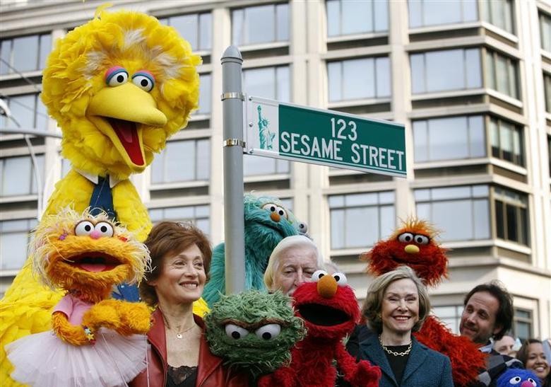 Some characters of the Sesame Streets