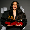 Rosalia holding here Latin Grammys