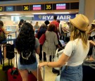 Delayed flight passengers