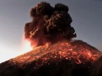 Volcanic eruption caught by a video