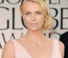 Actress Charlize Theron arrives at the 69th Annual Golden Globe Awards held at the Beverly Hilton Hotel