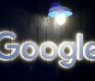 Logo of Google is seen in Davos