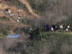 Wreckage of helicopter crash that killed Kobe Bryant