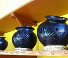 Black clay pottery