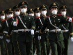 Paramilitary officers in Beijing