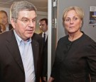IOC president Thomas Bach & Norwegian Minister of Culture, Thorhild Widvey