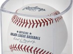  Rawlings Official 2020 Baseball of Major League Baseball (MLB), with Display Case (ROMLB-R), White/Red/Navy