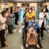 1500th patient recovered from the coronavirus disease (COVID-19) in Ochsner Medical Center is discharged from the hospital, in New Orleans
