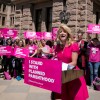 FILE PHOTO: Former Texas State Senator Wendy Davis speaks during a Planned Parenthood rally outside the State Capitol in Austin