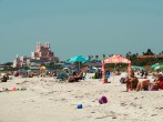 Sun-seekers return to the beach during a phased reopening in St. Pete Beach