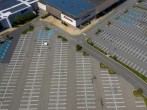 A JC Penney department store seen above empty parking lots at Woodbridge Center Mall that remains closed due to the ongoing outbreak of COVID-19 in Woodbridge Township, New Jersey US.