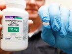 The drug hydroxychloroquine, pushed by U.S. President Donald Trump and others in recent months as a possible treatment to people infected with the coronavirus disease (COVID-19), is displayed by a pharmacist in Provo