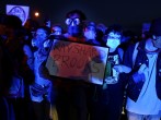 Protesters block a freeway during a rally against racial inequality and the police shooting death of Rayshard Brooks, in Atlanta