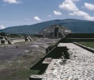 The Pyramid of the Moon at the ancient archaeological site of Teotihuacan in Mexico, circa 1980. The site dates back to around 200 BCE