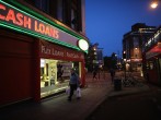 A general view of a 'Speedy Cash' cash loans shop on Brixton High Street on November 1, 2012 in London, England. 