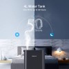 Homech Cool Mist Humidifier, 26dB Quiet Ultrasonic Humidifiers for Bedroom, 4L Air Humidifier for 12-50 Hours of Run Time, 360° Nozzle, Auto Shut-Off...